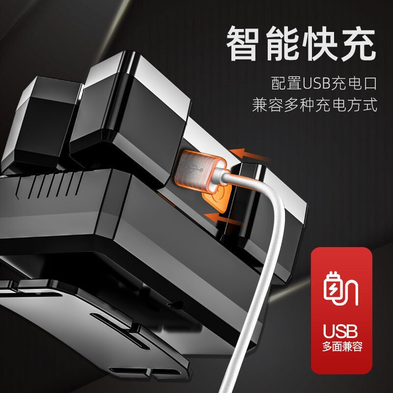 酷龙达COLODA 新款五核小头灯USB充电灯超亮LED头戴式电筒矿灯工地照明