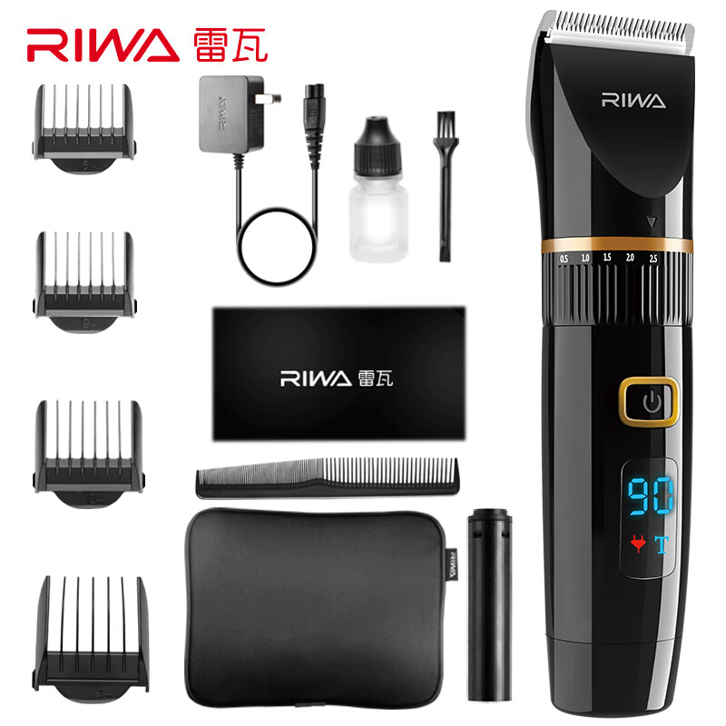 Riva barber electric push shear whole body washing professional adult children electric barber scissors baby shaving electric push millet Pinda lithium battery re-6501t