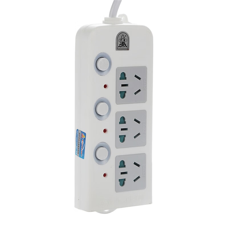 Bullet head ts-108 3-position 2.8m child protection door separate control independent switch power socket / plug row / plug board / plug board / wiring board / trailing board