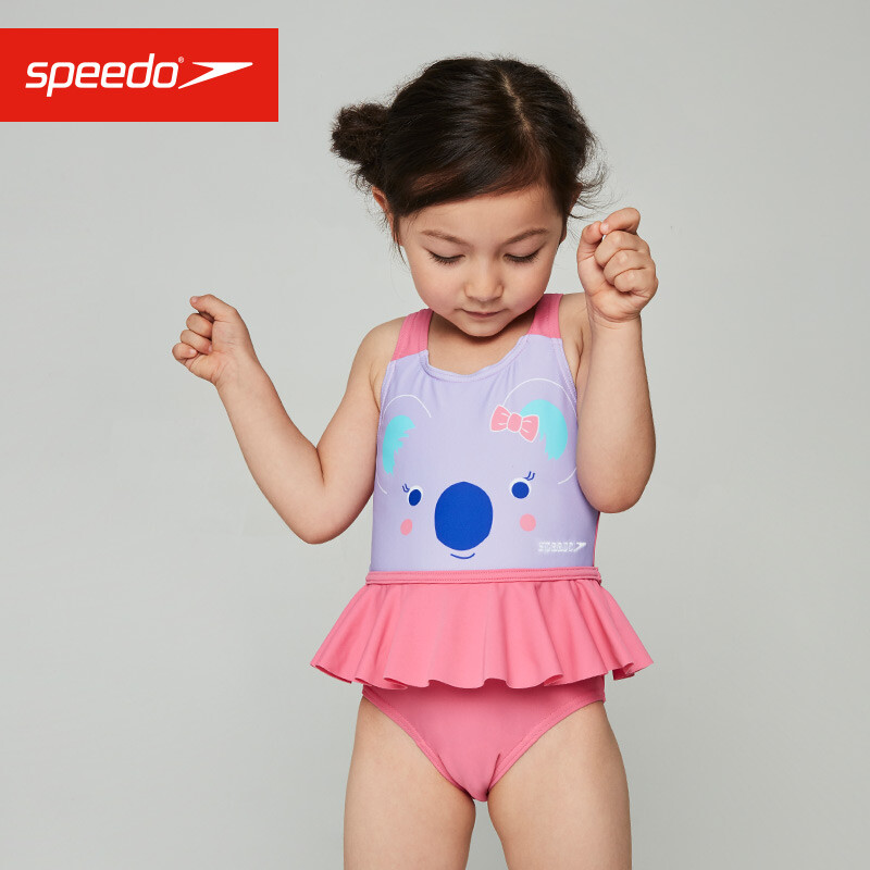 SPEEDO / Speedo children's swimsuit infant small koala skirt infant one-piece swimsuit anti chlorine fast dry swimming training 812398d818 Purple / Pink 5