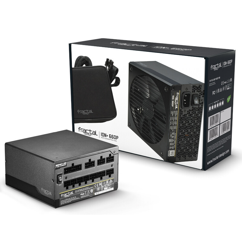 Fractal design ion + rated 660w ATX full module power supply (80plus platinum / all Japanese capacitor / flexible cable / 10-year warranty)