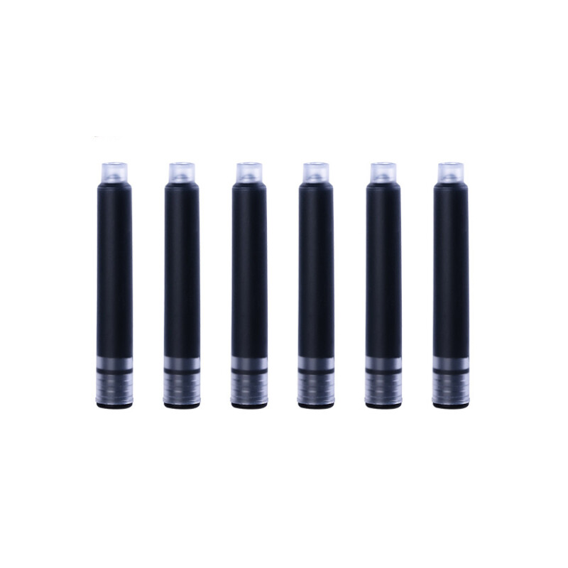 Yongsheng pen ink pen disposable ink bag ink bladder water core black (6 pieces)