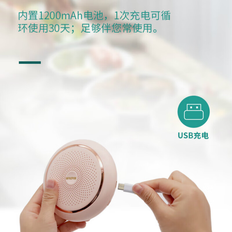 morosphy richerods冰箱卫士除味器臭氧杀菌除臭空气净化器除菌消毒去异味神器 绿色 MF-96999