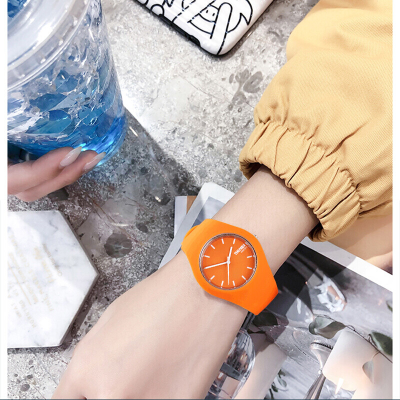 Time beauty skmei watch male and female middle school students children's quartz watch waterproof boys and girls simple electronic watch