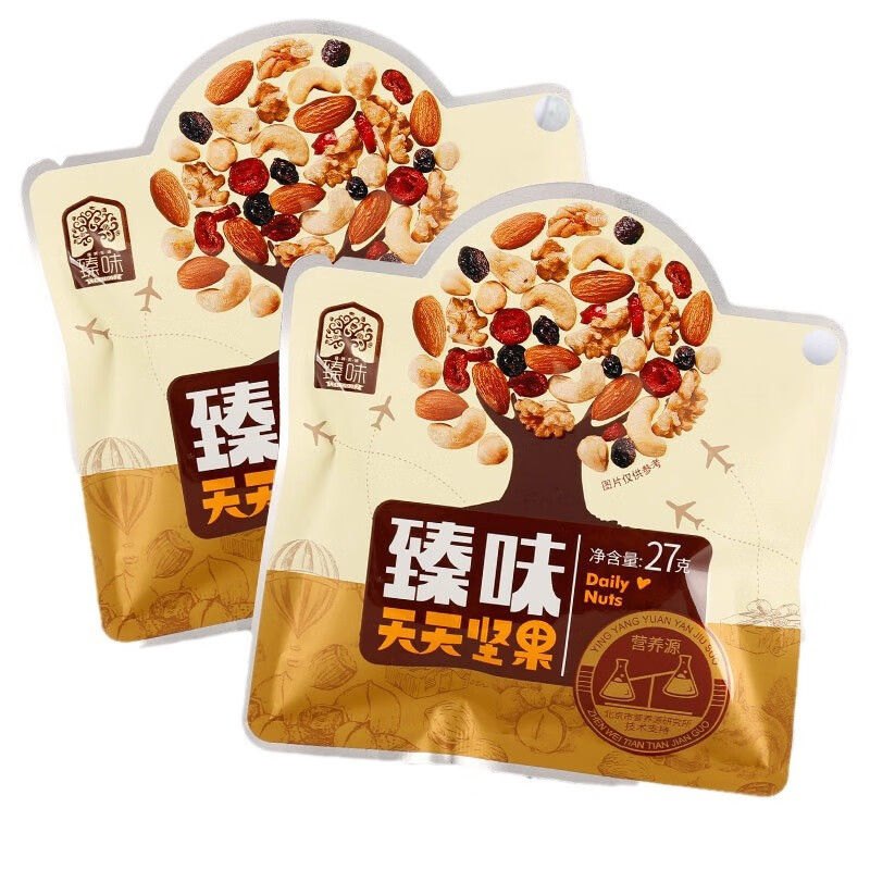 臻味臻味810g天天坚果（A款）27g30包混合坚果休闲食品臻味坚果 810g 臻味天天坚果（A款27g*30包混合坚果