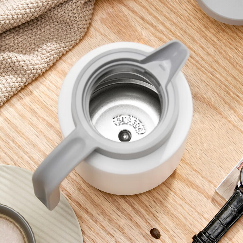 茶花（CHAHUA） 茶花保温水壶家用大容量便携热水壶学生热水瓶保温水瓶不锈钢 【1.2L】黑色