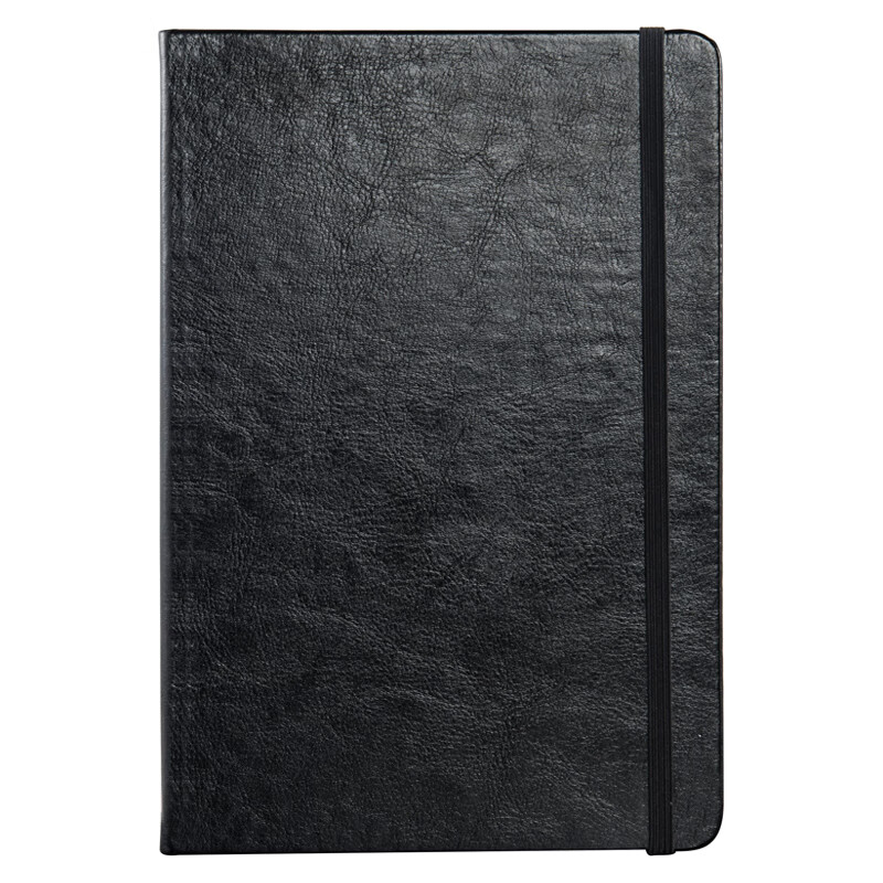 Glosen office notebook creative business Notepad stationery thickened leather meeting notebook 8260 black
