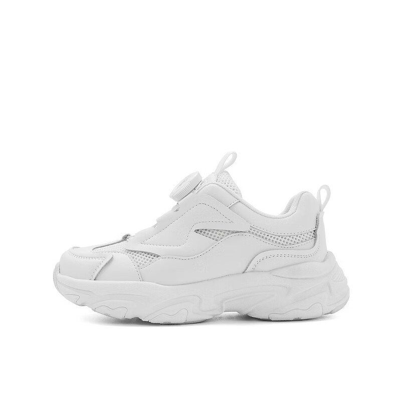 百丽透气网面老爹鞋童鞋2023夏季新商场同款厚底休闲运动鞋23701B83 白色 32