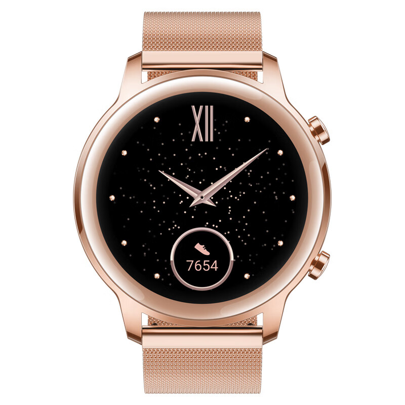 Glory watch 2 42mm cherry pink gold (intelligent sports outdoor watch one week endurance HD color screen Kirin A1 chip heart health monitoring) magicwatch2