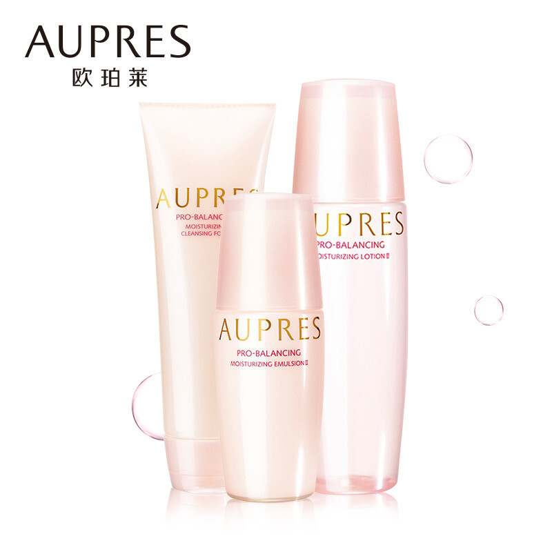 AUPRES (AUPRES) balanced moisturizing moisturizing cosmetics skin care set (Cleansing Cream 125g+ toner 150ml+ emulsion 100ml)