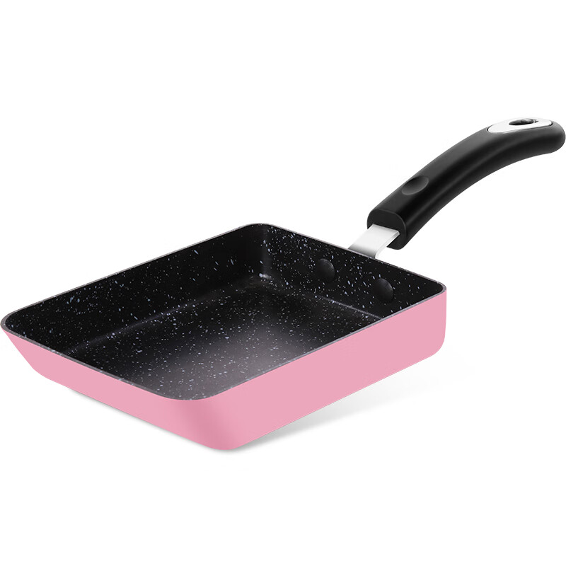 Cooking imperial non stick pan pan 18cm square small frying pan Japanese Yuzi burning non stick pancakes fried dumplings fried eggs electromagnetic oven gas stove open fire general violet b49728