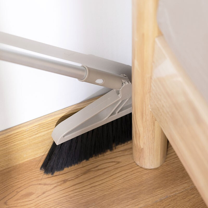 茶花（CHAHUA） 茶花扫把软毛扫帚簸箕套装组合畚斗簸箕笤帚扫地 深蓝色