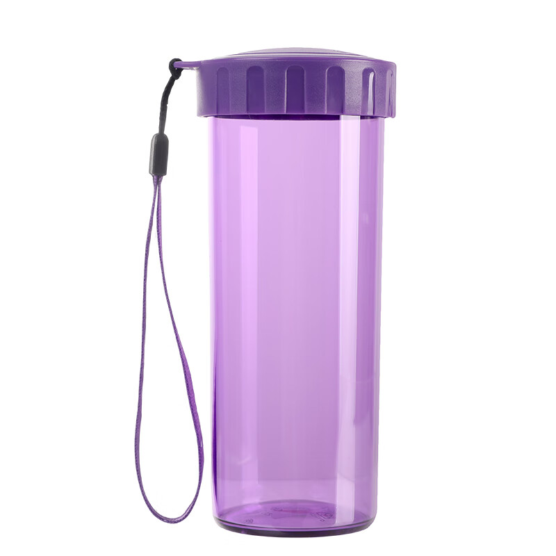 Tupperware glittering plastic cup heart cup 430ml sports sealed leak proof portable water cup phantom purple