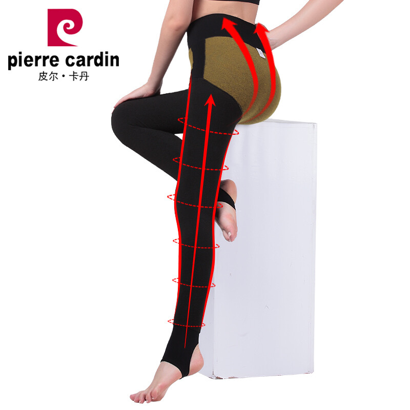 Pierre Cardin warm pants, female pantyhose 2800D, velvet thickened diamond V crotch super soft mask, fire god velvet PI fiber flannelette warm pants, black uniform size, and wear outside.