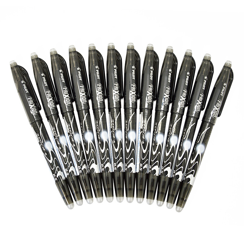 Japan pilot bullet head hot erasable pen neutral pen 0.5mm Black 12 Pack lfb-20ef-b imported