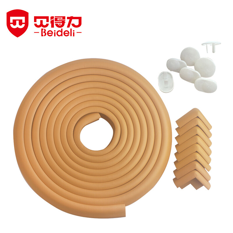 Beideli 6m anti-collision strip set gift bag wood thickened child protective strip wall corner protective strip baby table corner anti-collision baby safety table coffee table protection