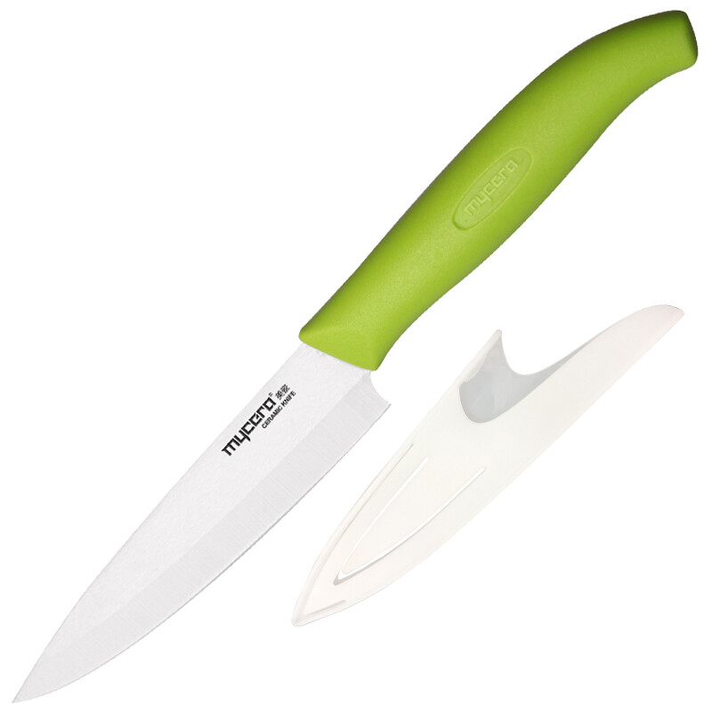 Mycera ceramic knife kitchen household 6-inch chef knife fruit knife vegetable knife baby food knife (green) e6f