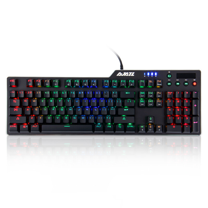 Ajax assassin II alloy mechanical keyboard ak35i RGB volume knob Obsidian black axis game backlight office computer notebook chicken eating keyboard