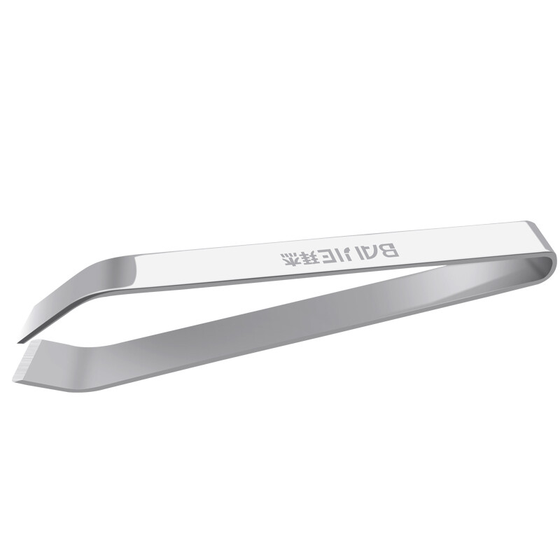 Baijie stainless steel hair plucking clip chicken hair clip pig hair clip hair plucker pig hair forceps fish bone picking clip fishbone forceps 2 pieces