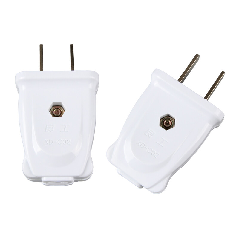 Lengon wiring plug power converter socket plug 10A two corner two pin single-phase two pole detachable plug xd-c02 box 20