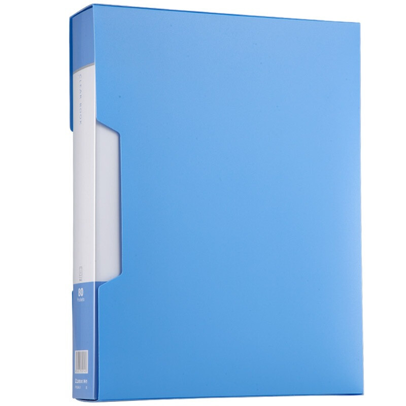 Comix 80 page large capacity data book A4 data book with shell blue pf80ak-1 office stationery