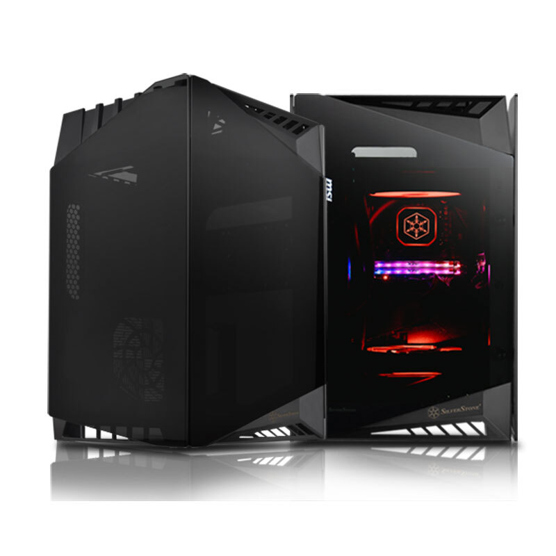 Silverstone ld03 vertical duct glass small chassis (supporting Mini itx motherboard / two 120mm water cooling / tool free quick disassembly)