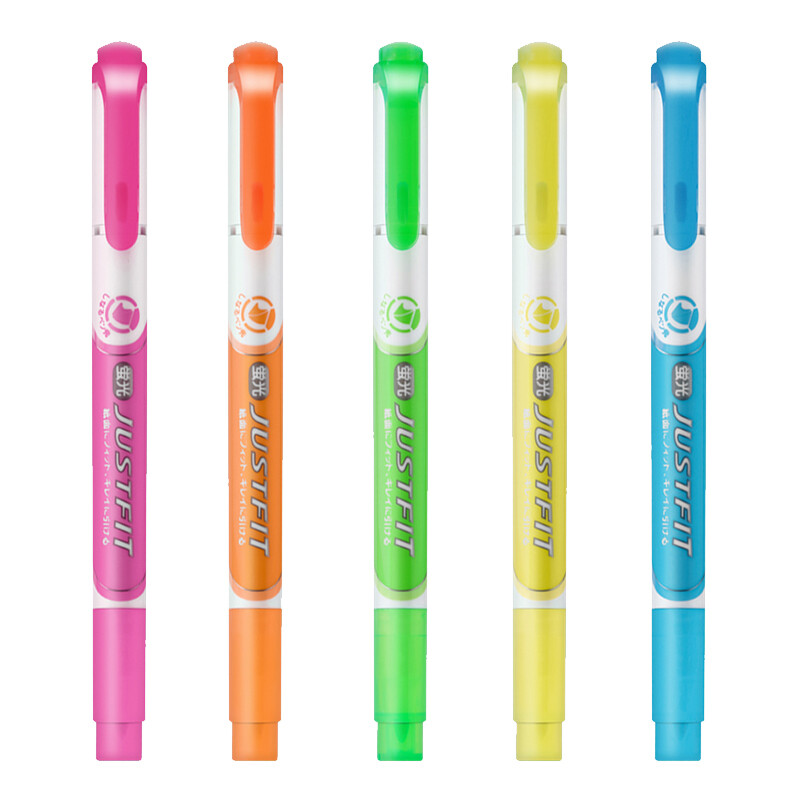 Zebra 3.5mm five color fluorescent pen double head fluorescent marker soft head wkt17-5c