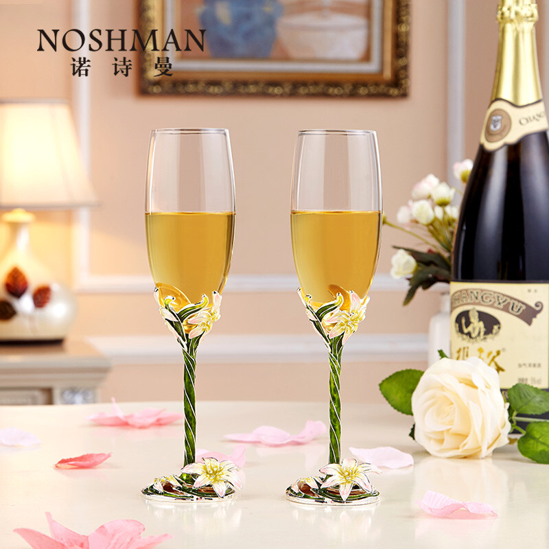 Northman wedding anniversary gift creative wedding housewarming new residence business gift couple's Day gift enamel Champagne Cup