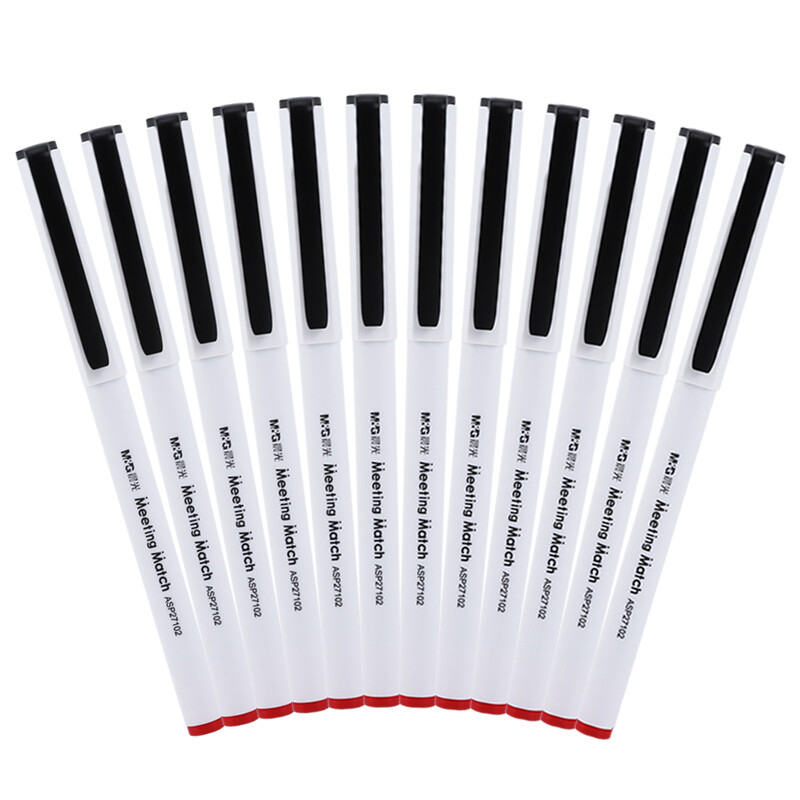 Chenguang (M & G) 0.5mm red neutral pen conference pen signing pen fountain pen 12 pieces / box asp27102