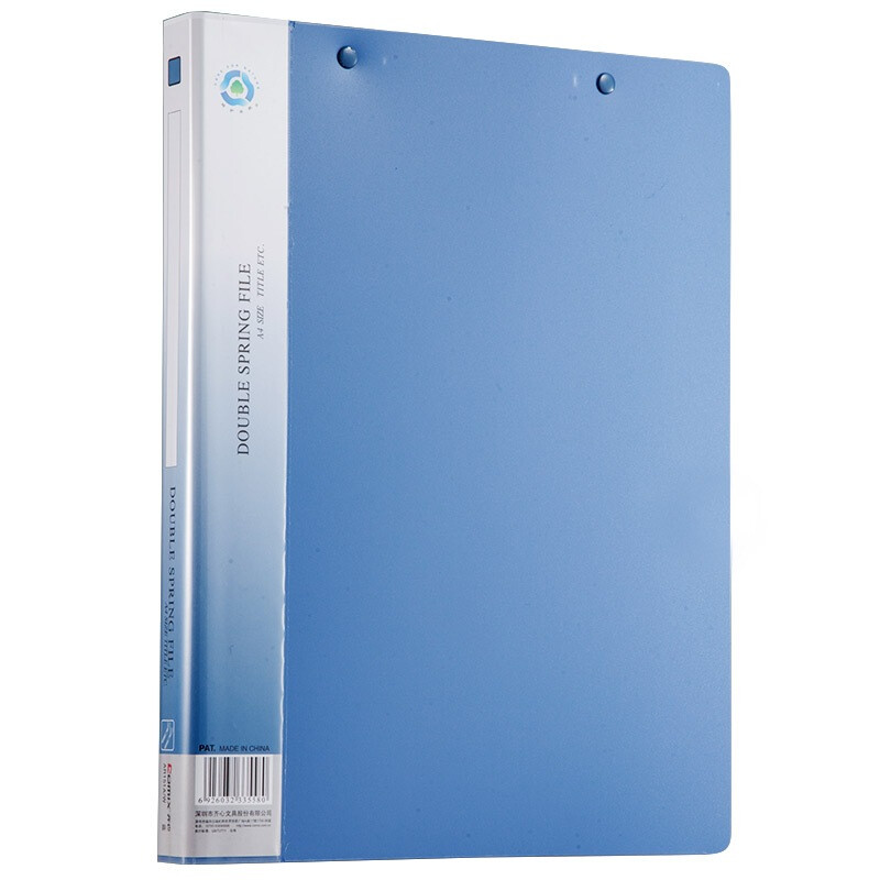 Comix solid folder / folder / double spring clip A4 blue ar151a-w new and old models are shipped together