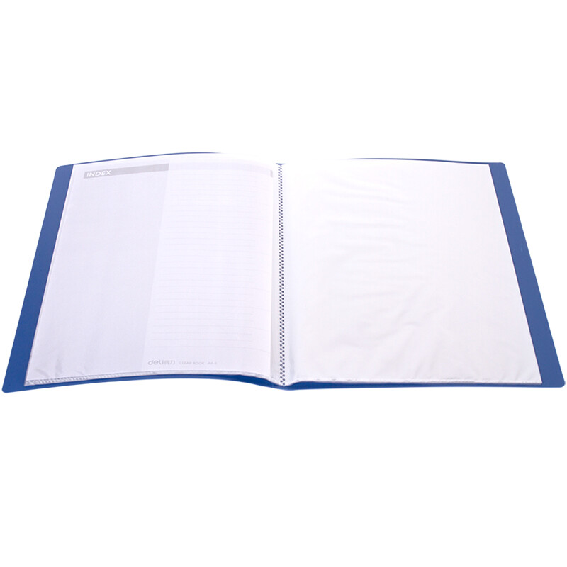 得力(deli)A4资料册 办公收纳学生试卷册孕检资料册 10至100页 文件册 办公用品 5030（30页）