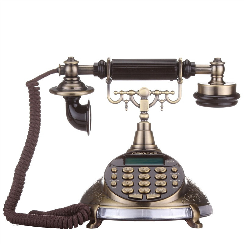 Chino-e S007 antique telephone landline in bronze