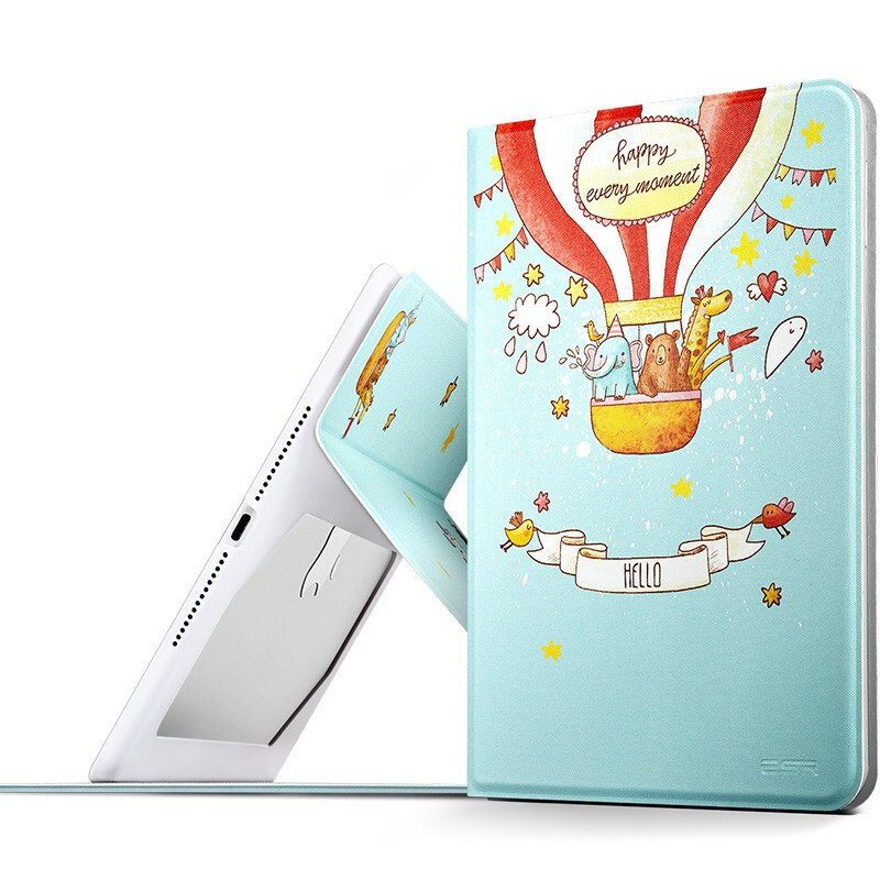 Illustrator (Yise) Apple iPad mini4 protective case / shell cartoon anti falling support leather case illustrator colorful fun series happy balloon