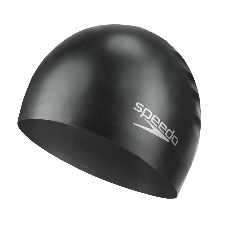 SPEEDO Speedo training swimming cap comfortable swimming cap men's and women's adult Silicone Swimming Cap Black 11401399