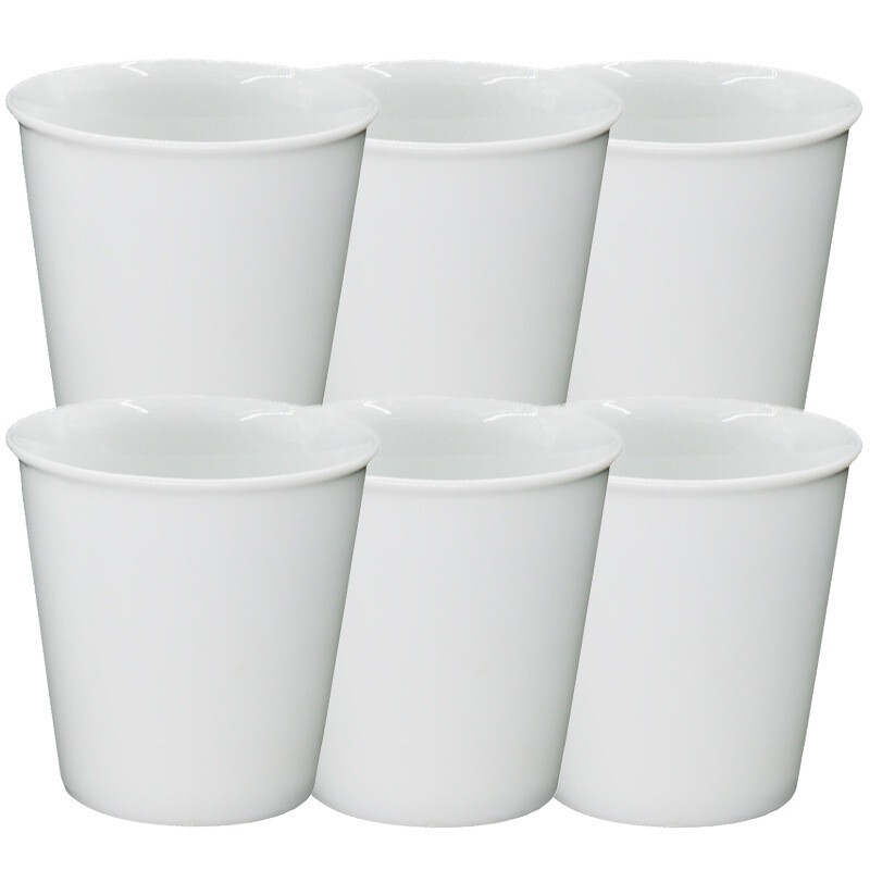 Yiyao ceramic Office Mug Coffee Cup (300ml) high temperature white porcelain large white ceramic water cup