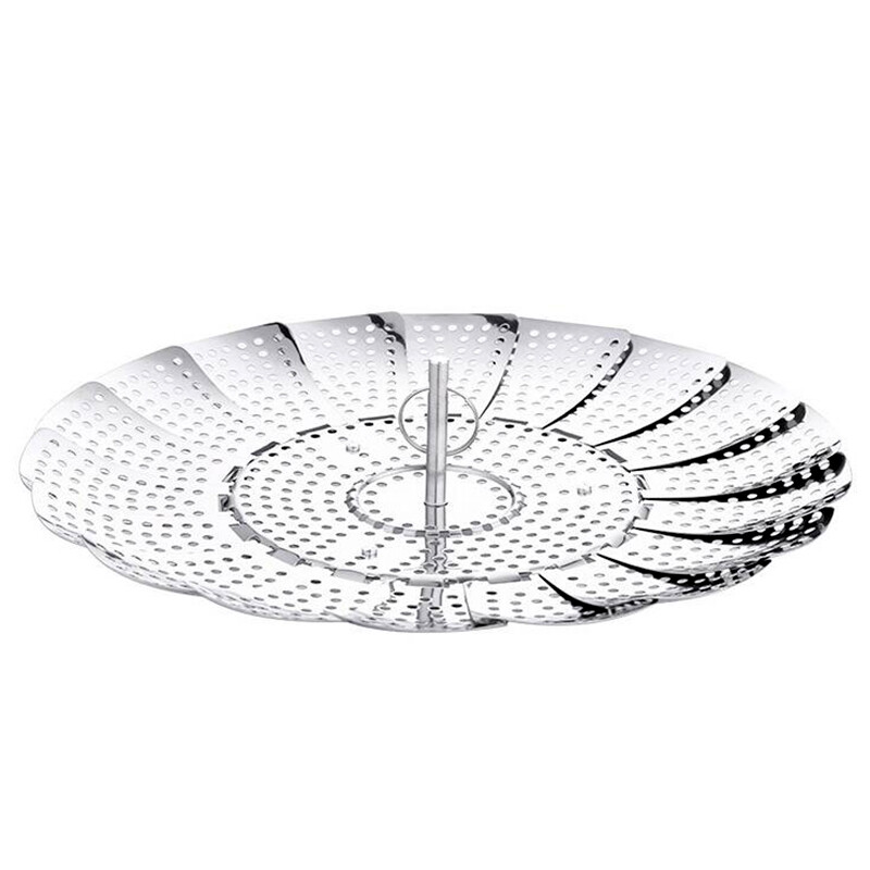 Aomeiyou multifunctional steamer stainless steel steamed bread steaming frame steaming grid foldable water separation steaming plate amy1580