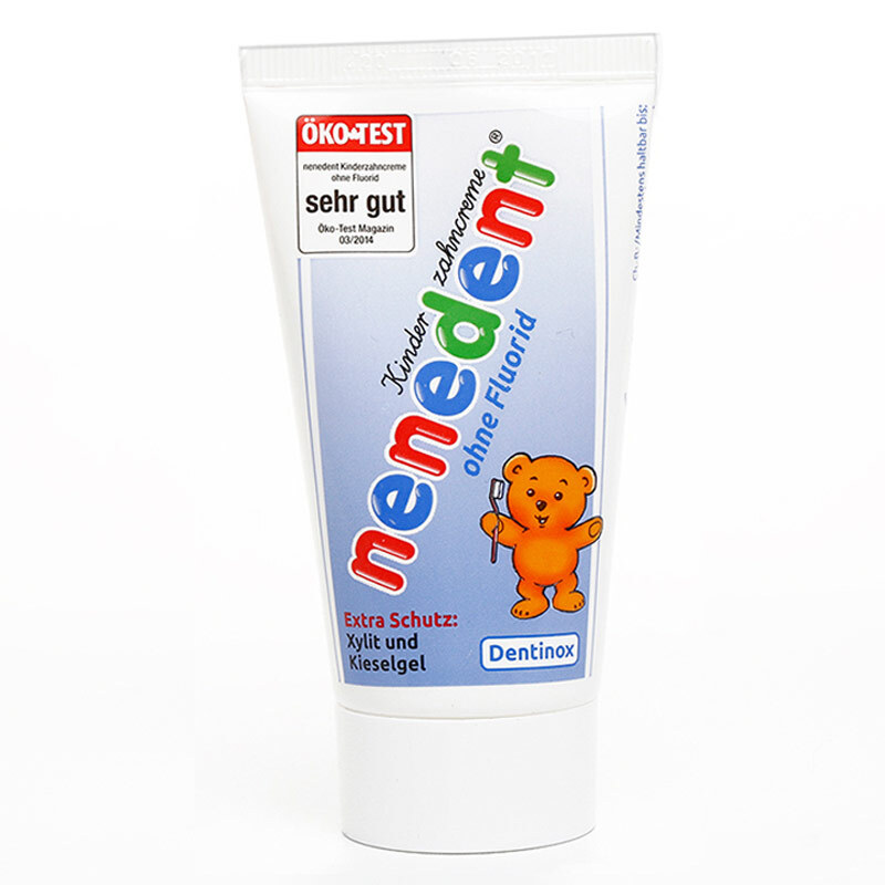 Ni Ni Le nenedent children's toothpaste blueberry flavor no fluoride can be swallowed imported children's toothpaste over 2 years old 3-6 years old 6-12 years old 50ml imported from Germany
