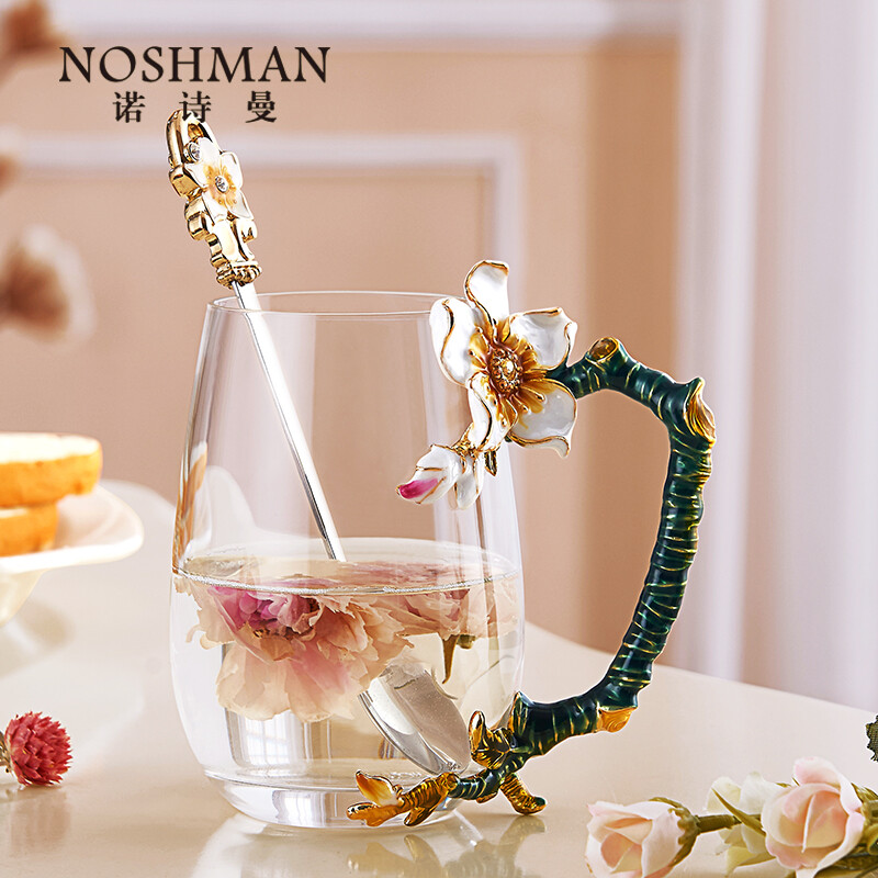 Northman Christmas couple gift practical creative gift for mom stray birthday gift enamel color water cup gift box
