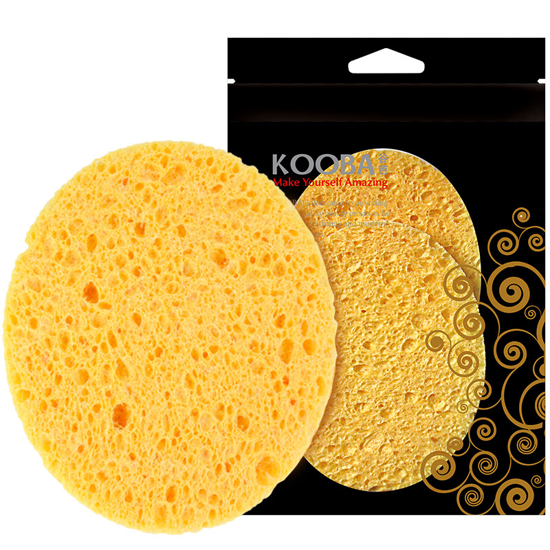 Kooba natural wood pulp facial cleanser 2-piece facial cleanser facial cleanser sponge Facial Cleanser