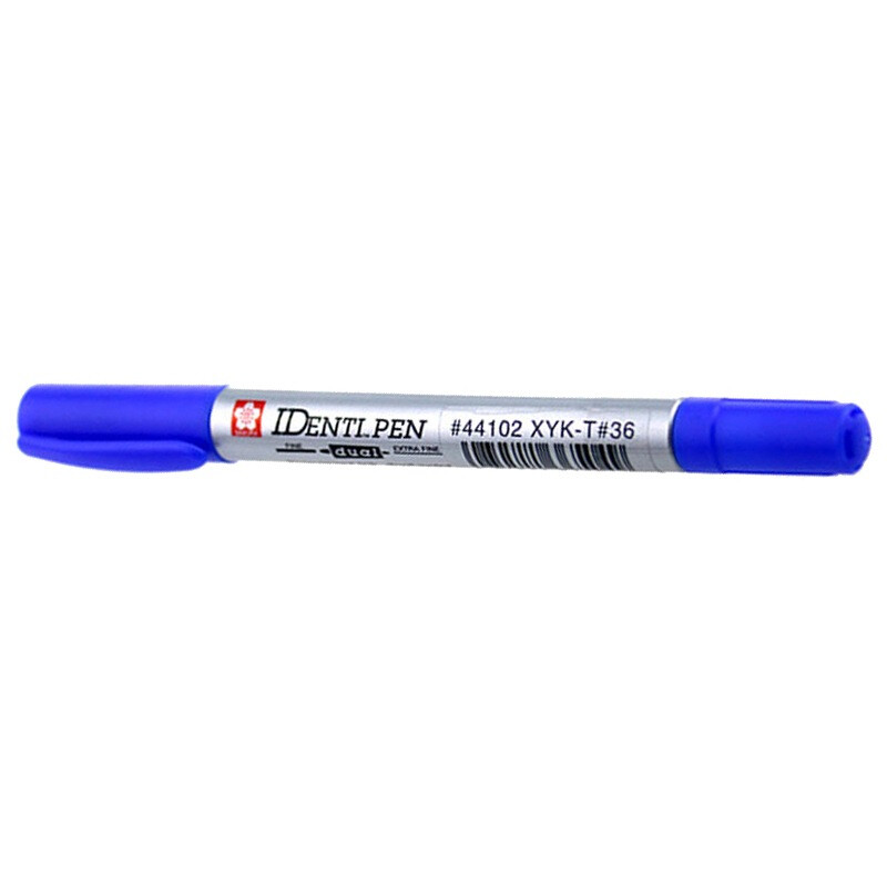 Sakura double headed marker xyk-t#36 blue oily small double headed marker hook pen CD pen