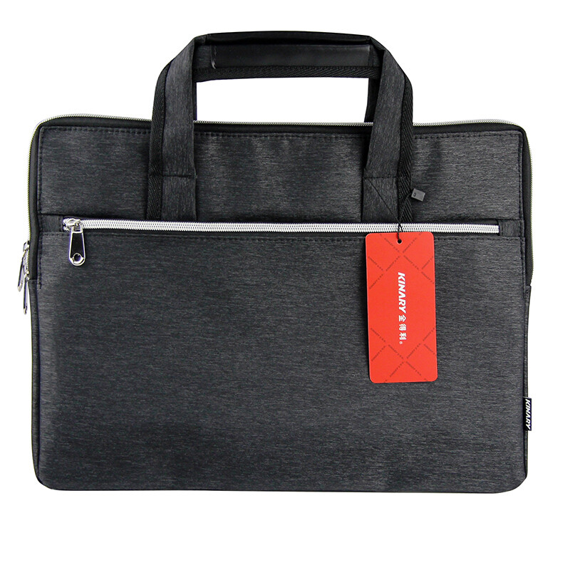 Kinary men's handbag business briefcase multifunctional leisure bag computer bag Office Bag gray 1 pack dc1905
