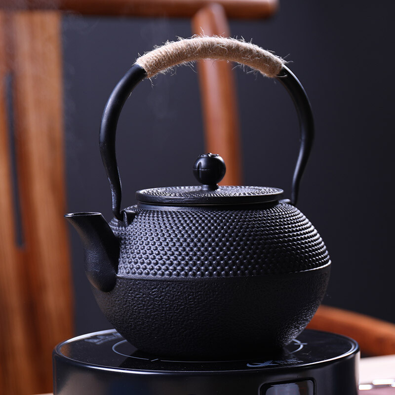Lingyi iron pot manual cast iron boiling teapot large capacity tea making pot rain bell cast iron pot