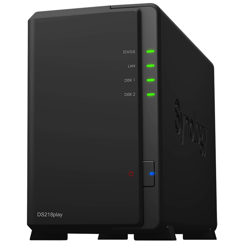 Synology ds218play four core 2-Bay NAS network storage server (without built-in hard disk)