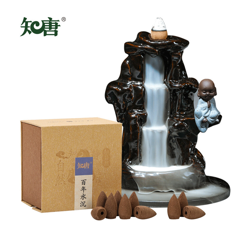 Zhitang century water aloes backflow Xiangli waterfall viewing xiangta incense box contains 110g, about 63