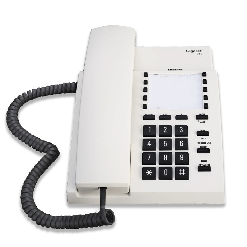Gigaset 812 office landline and home telephone (light gray) of original Siemens brand
