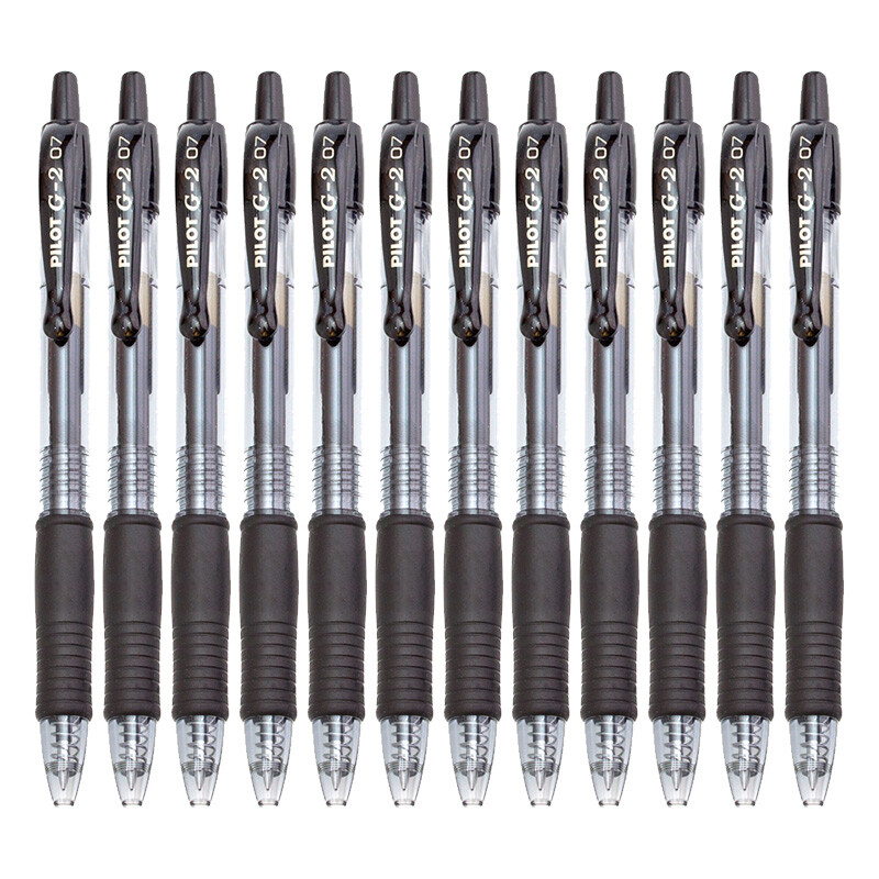 Japan's pilot 12 Pack 0.7mm neutral pen press gel pen large capacity water pen bl-g2-7 black original imported