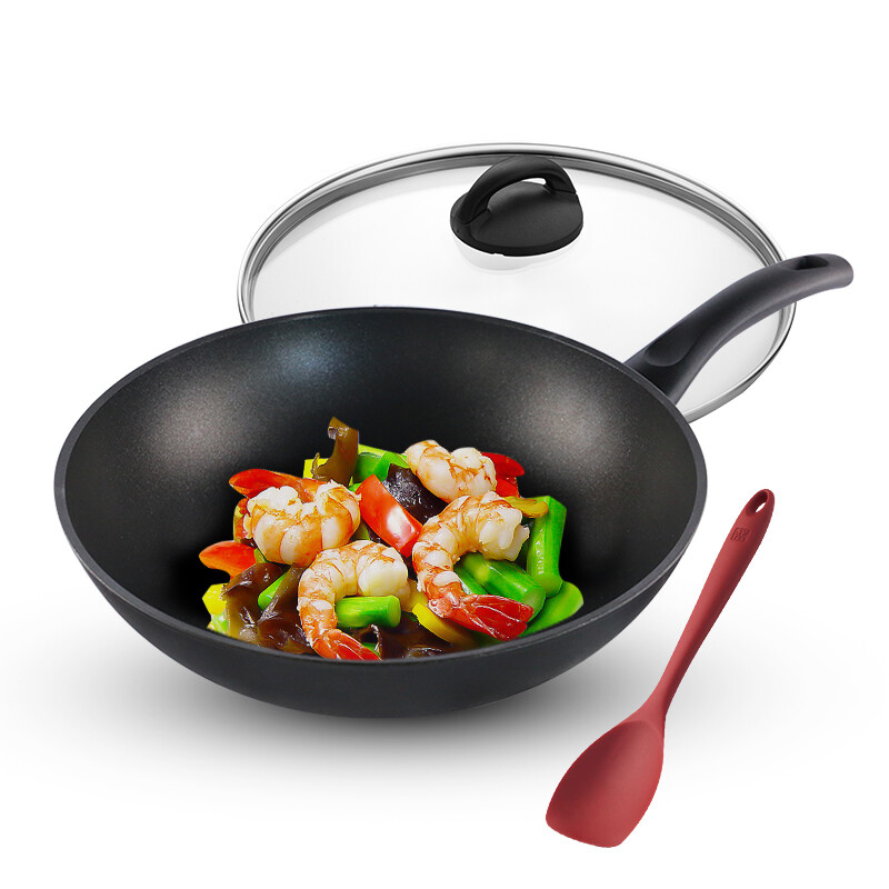 Ballarini Italy imported reyato 28cm Chinese frying pan non stick frying pan Shuangli Ren silicone shovel 75001-886-982 free for frying pan