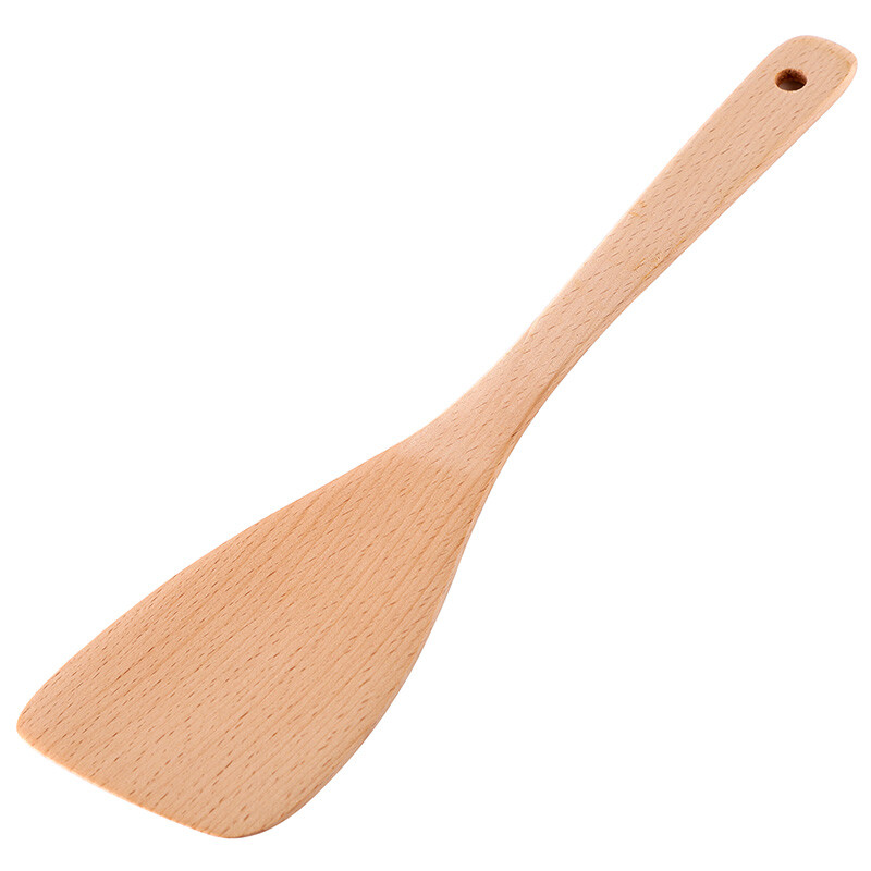 Tang Zong chopsticks lacquer free beech log shovel solid wood cooking inclined shovel a903