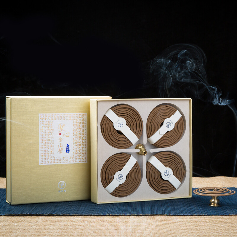 Jiayin hall holy heart Laoshan sandalwood incense plate indoor incense warm and mellow and incense insert 40 single plates