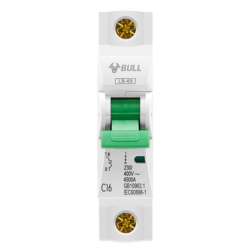 Bull air switch 1p miniature circuit breaker 1p single pole 16A household power supply air switch lb-63c16 / 1